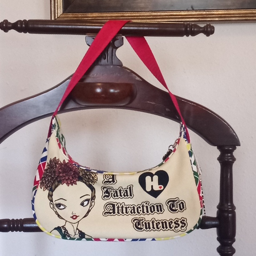 New with out tags Harajuku Lovers Gwen Stefani Angel Pinup girls Canvas Purse 